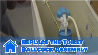 Plumbing Advice  How to Replace the Toilet Ballcock Assembly [upl. by Tnert590]