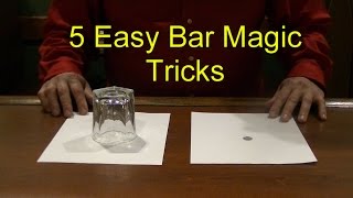 5 Easy Bar Magic Tricks Epic Cool Simple Magic Trick [upl. by Howes683]