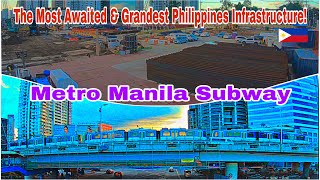 The Most Awaited and Grandest Metro Manila Subway Quezon Ave Station Update 110224 [upl. by Anahcar281]