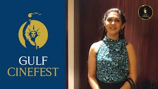 Celebrity Reactions  Sameera Gujar Joshi  Gulf Cinefest [upl. by Vitale487]