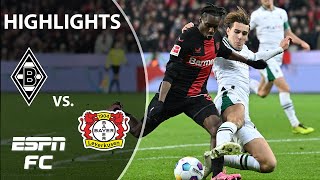 Bayer Leverkusen vs Borussia Monchengladbach  Bundesliga Highlights  ESPN FC [upl. by Stephana]