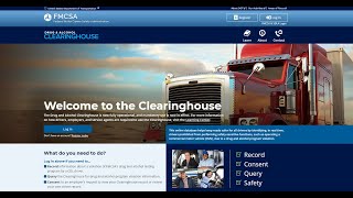 How To Register For FMCSA Clearinghouse As A Driver  Step By Step Training Video  Peopletrail® [upl. by Eceela637]