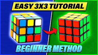 How to Solve a 3x3x3 Rubiks Cube Easiest Tutorial for Beginners High Quality [upl. by Elsy456]