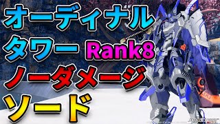 【NGSVer2】Rank8 オーディナルタワー ノーダメージ ソードのみ [upl. by Leahcim]