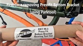 Removing PressFit bottom bracket Sram Dub Pressfit BB [upl. by Dnamra]