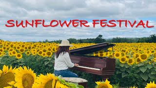 SUNFLOWER FESTIVAL 2022 Davis Family Farm  Caledon Ontario [upl. by Hamfurd]