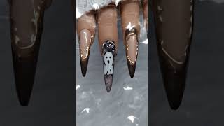 nails spookynails nailart nailtech howto nailarttutorial fyp shorts shortsfeed gelnails [upl. by Anomas]