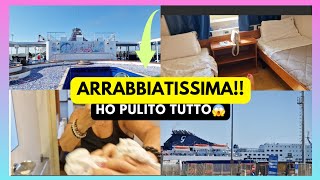 PRIMO TRAGICO VLOGHO PULITO LA CABINA DELLA NAVE😱😱😬😬 [upl. by Harleigh]