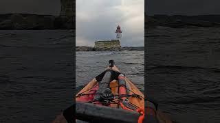 Sea kayaking to lighthouse outside Sundsvall  Advanced Elements Airfusion EVO inflatable kayak [upl. by Nicolau218]