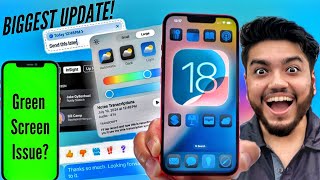 iOS 18 Update on iPhone 15🔥18 New Features in Hindi🔥 Green screen issues in iOS 18 [upl. by Bobbye]