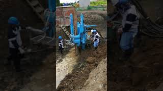 Continue Days 4 Giken Silent Piler Sheet Pile Driving Installation [upl. by Atilam156]