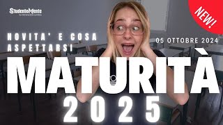 Maturità 2025 le novità e cosa aspettarsi [upl. by Male]