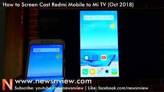 Miracast Redmi Mobile to Mi TV  How to Screen Cast Mobile to TV Screen Mirroring [upl. by Hills]