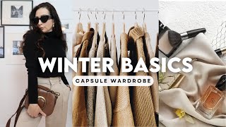 CAPSULE WARDROBE BASICS FOR WINTER  2024 Style Guide [upl. by Ihtak]