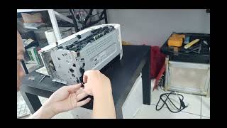 canon lbp6000 repair rotate motor leaking and replace pickup roller [upl. by Seldon609]