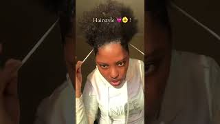 quick and easy hairstyle 🌼 naturalhair hairstyleshorts shorts [upl. by Aira]