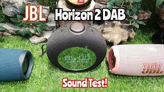 JBL Horizon 2 DAB Bluetooth clock radio speaker  Bass Sound Test [upl. by Ilonka566]