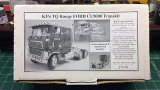 Building scale plastic models resin review KFS Ford CL9000 transkit [upl. by Novla]