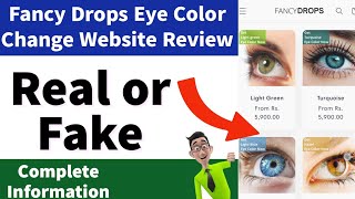 Fancy Drops Real or Fake  Fancy Drops Eye Color Change Reviews  Side Effects  FDA Approved [upl. by Yrrek]