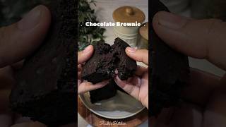 NO Oven Eggless CHOCOLATE BROWNIE with JUST 6 Ingredients  Brownie shorts [upl. by Medor]