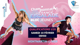 Championnat de France descalade de bloc Jeunes 2024  Qualifications U20 [upl. by Stiegler]