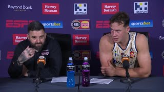 Adam Forde and Sam Mennenga press conference vs Sydney Kings  Round 13 NBL24 [upl. by Larual]