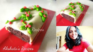 Marzipan covered CakeChristmas series 2021Akshatas RecipesMarzipan amp cake recipe from scratch [upl. by Einegue]