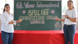 St View International Spell Bee Competition Level  2 [upl. by Ylicec]