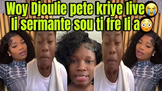 Oh Djoulie pete kriye live😭ti frèl la metel nan kouri USA pi rèd🙆🏻‍♂️sa pi rèd toujou zen pete🤔 [upl. by Ymeon57]