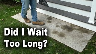 How to Clean Etch and Seal a Stained Concrete Pad [upl. by Siron]