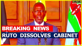 Ruto full speech today Dissolving his Cabinet [upl. by Singer879]