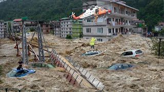 Poland today Flash floods sweep bridges houses and cars into the waste in Głuchołazy [upl. by Heiner]