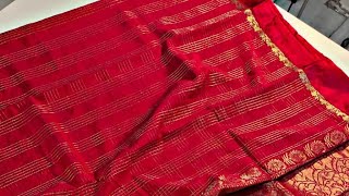 3500Beautiful semi raw mango sarees with all over checks rich soft ph8523844182 [upl. by Sup]