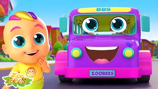 Zoobees  Ruedas En El Autobús Canción Del Coche De Juguete  Más Rimas Divertidas Para Niños [upl. by Bernadine252]