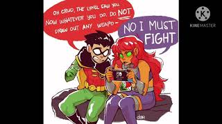 RobStar Robin x Starfire  Stereo heart [upl. by Tneicniv]