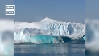 Massive Chunk of Ice Breaks Off Glacier in Greenland Shorts [upl. by Moyra918]