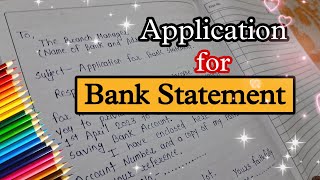 Application for Bank Statement ke application  Bank Statement application Bank Statement [upl. by Mathi]