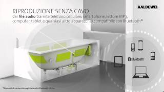 Kaldewei Sound Wave ITA  Linnovativo sistema audio bagno [upl. by Daveta]