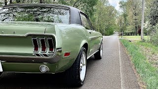 New project 1968 Ford Mustang Coupe Overview with startup and exhaust rev [upl. by Alrahs]