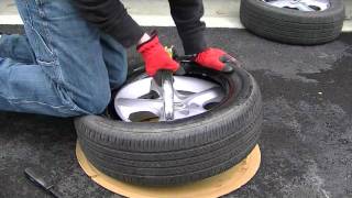 how to mount a tire by hand [upl. by Atlas729]