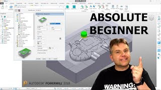 PowerMill Absolute Beginner Tutorial — LarsLive 181 [upl. by Xela]