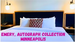 Emery Autograph Collection hotel room tour  Minneapolis Minnesota [upl. by Metts]