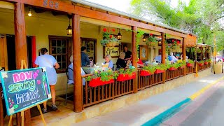 Dining at El Farol Restaurant Canyon Road Santa Fe New Mexico [upl. by Chrisoula]