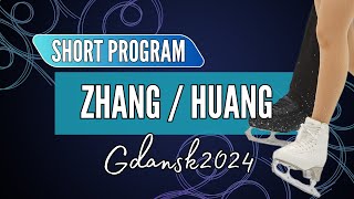 Jiaxuan ZHANG  Yihang HUANG CHN  Junior Pairs Short Program  Gdansk 2024 [upl. by Guarino607]