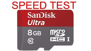 redigitt 068 Speed test SanDisk Ultra 8GB 48MB s microSDHC 320X Class 10 UHS I Memory Card Adapter [upl. by Cynthla]