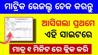 Odisha 10th Matric Result 2024 Website  How to Check Matric Result Through Mobile  BSE Odisha [upl. by Nesyrb]