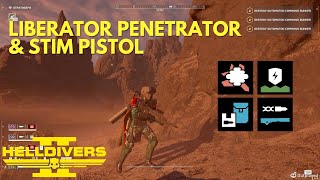 Helldivers 2  quotCombat Medicquot  Stim Pistol build field test against Automatons [upl. by Osyth]