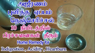 Home Remedies For Indigestion In Tamil  Ajeeranam  Serimana Prachanai  Pulicha Eppam Remedy Tamil [upl. by Gratt]