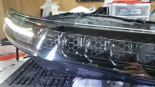 0408 Honeycomb Carbon Fiber Acura TL Headlights MDX [upl. by Norrab]