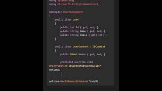 Manage a simple user database using entity framework in C  advanced coding program techtips [upl. by Ainoz989]